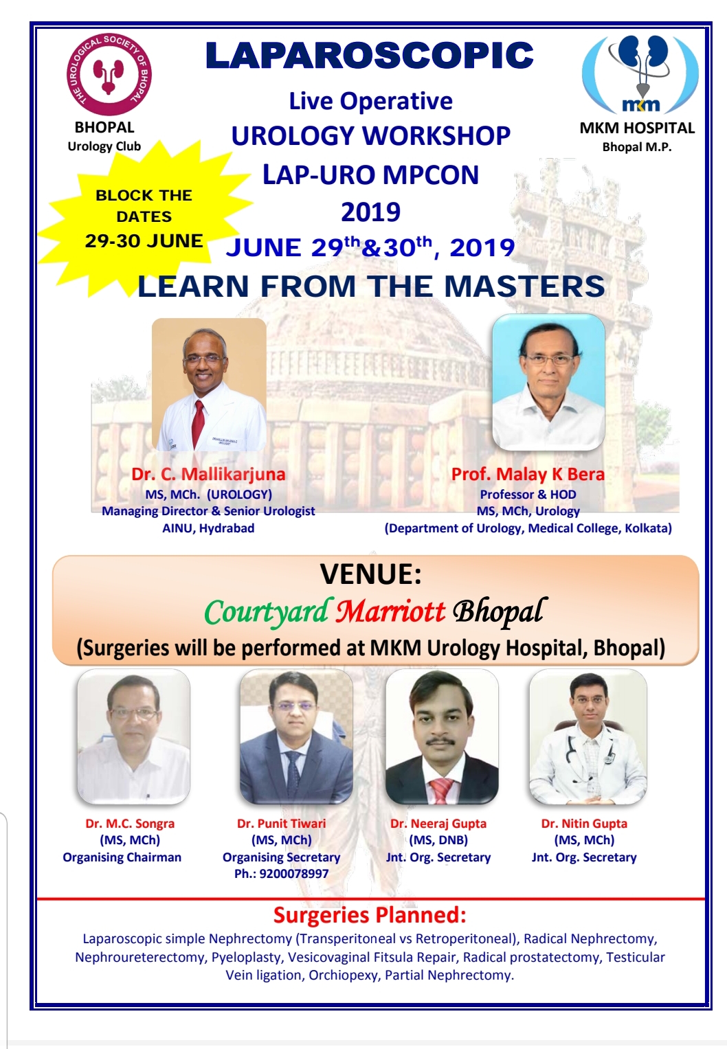 Laparoscopic Urology Workshop June 29th & 30 ,2019